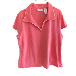 Villager - a Liz Claiborne Co- Womens shirt- coral color